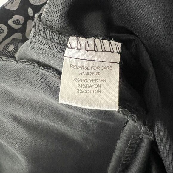 TONI MORGAN Women’s Black Cheetah Print Jacket Size Small Shoulder Pads Vintage - Picture 13 of 15